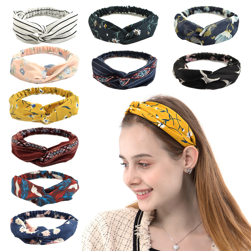 Women'S Yoga Accessories - 패션 보헤미안 스타일 헤어 밴드 탄성