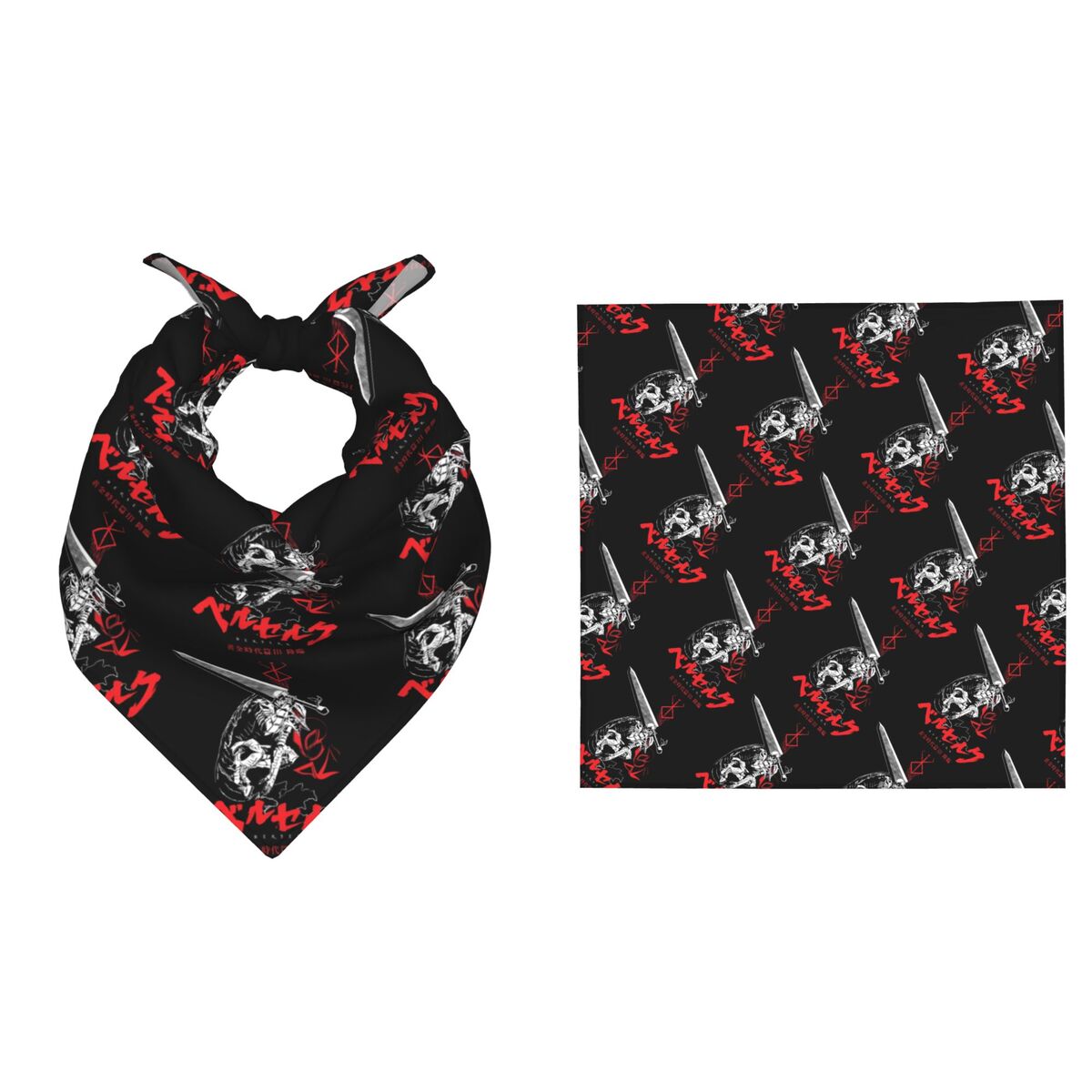 Accessories Brand For Women - 55CM B-Berserks Bandana 휴일 파티 행사