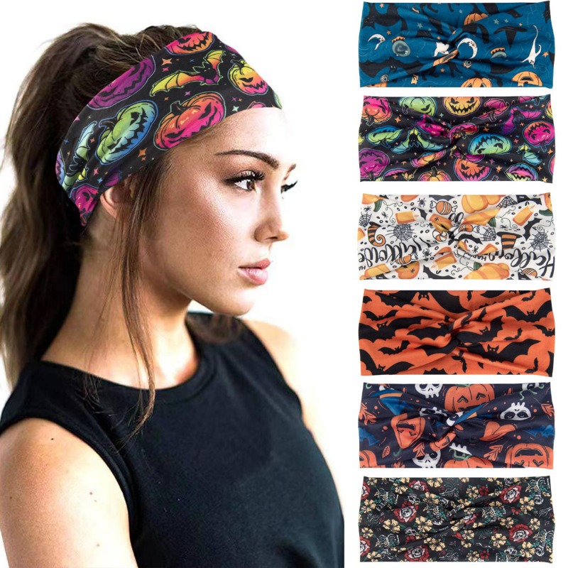 Women'S Yoga Accessories - 보헤미안 인쇄 해골 호박 Grimace 할로윈