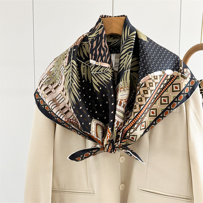 Accessories Brand For Women - 트윌 실크 스카프 90CM 브랜드 럭셔리