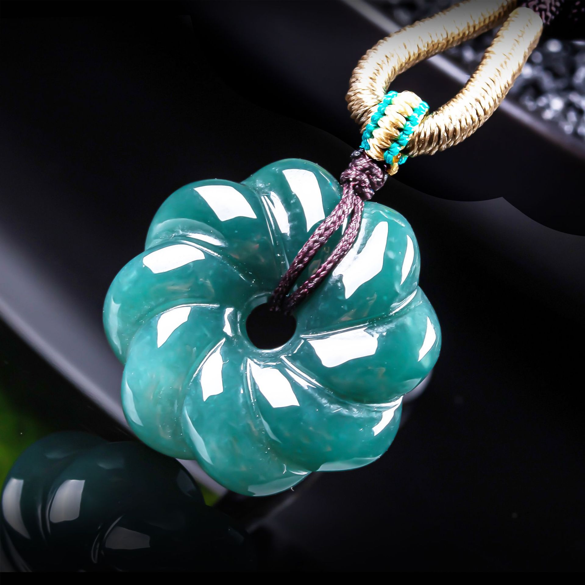 천연 버마산 비취 꽃 모양 펜던트 목걸이 액세서리 보석 - Women Accessories Gift 리뷰 및 가격