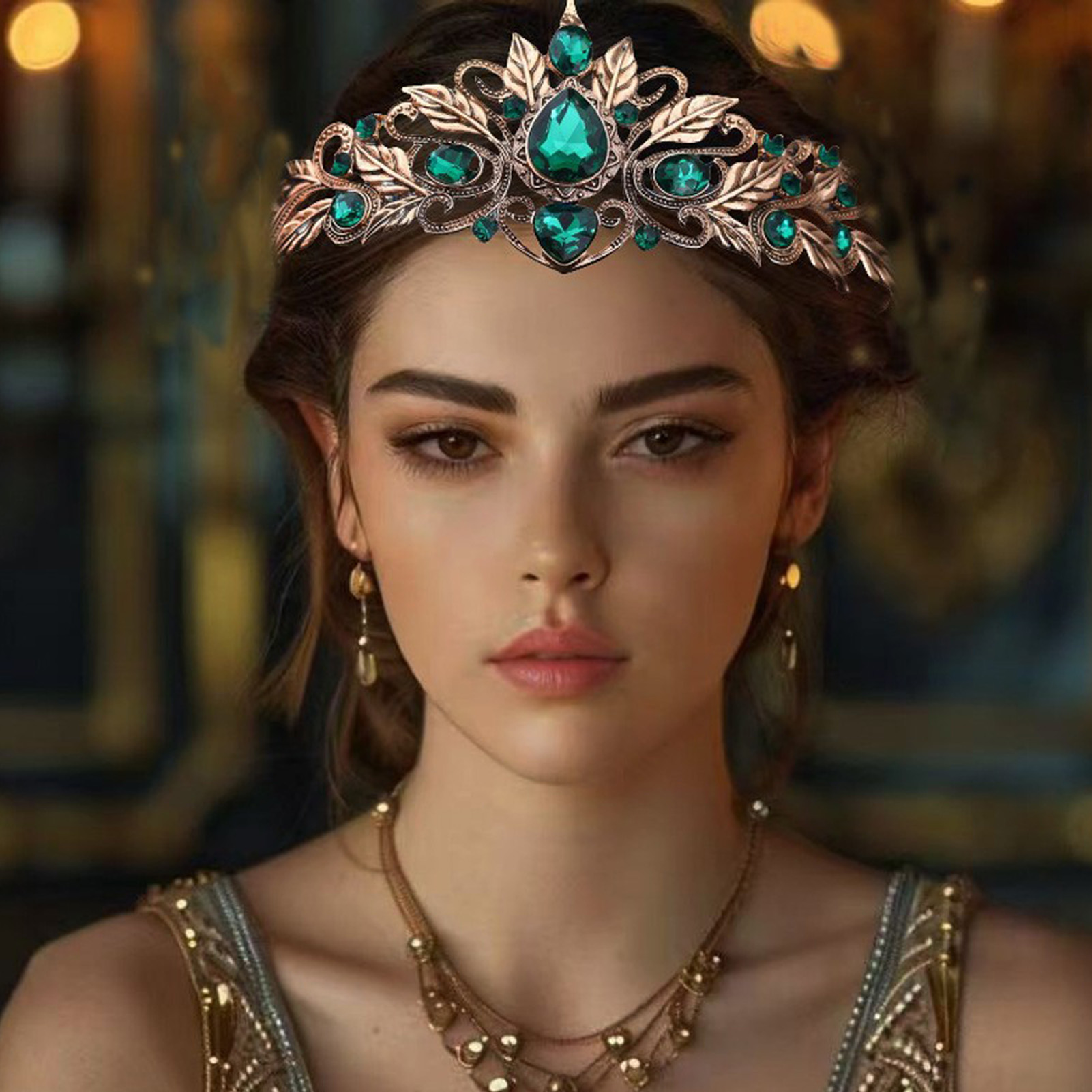 바로크 스타일 라운드 눈물방울 모양 헤어 크라운, 웨딩 - Women'S Wedding Accessories 리뷰 및 가격