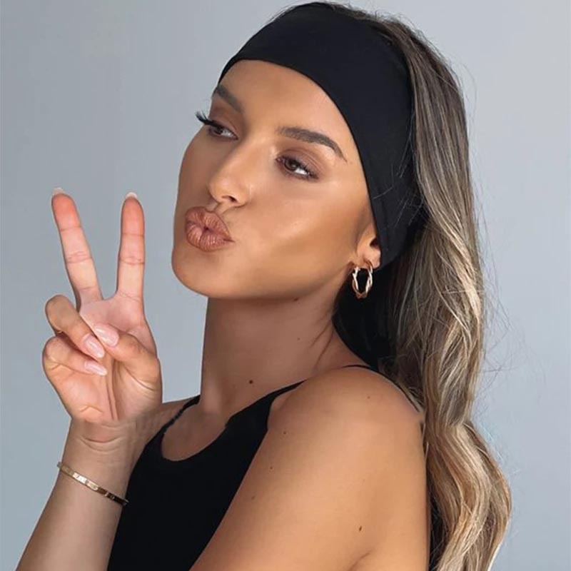 남성용 스웨트 밴드 여성용 탄성 스포츠 헤어 밴드 헤드 - Women'S Yoga Accessories 리뷰 및 가격