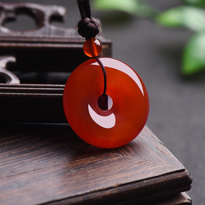 자연 여러 가지 빛깔의 옥 도넛 펜던트 마노 목걸이 패 - Women Accessories Gift 리뷰 및 가격