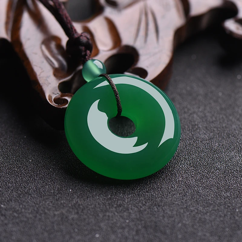 자연 여러 가지 빛깔의 옥 도넛 펜던트 마노 목걸이 패 - Women Accessories Gift 리뷰 및 가격