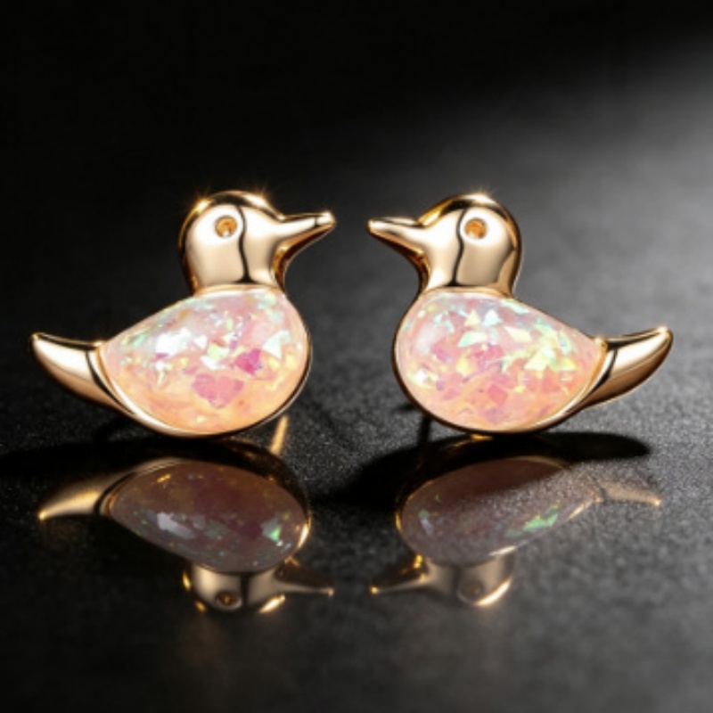 한국의 귀여운 노란 오리 흰색 호주 보물 귀걸이, 작고 - Women'S Accessories Australia 리뷰 및 가격