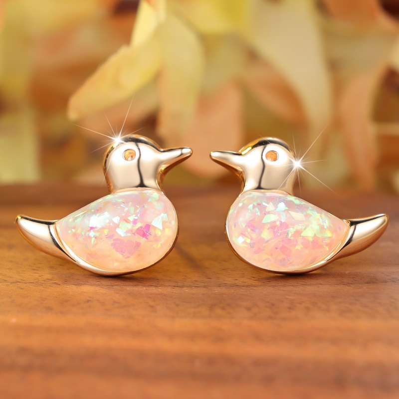 한국의 귀여운 노란 오리 흰색 호주 보물 귀걸이, 작고 - Women'S Accessories Australia 리뷰 및 가격