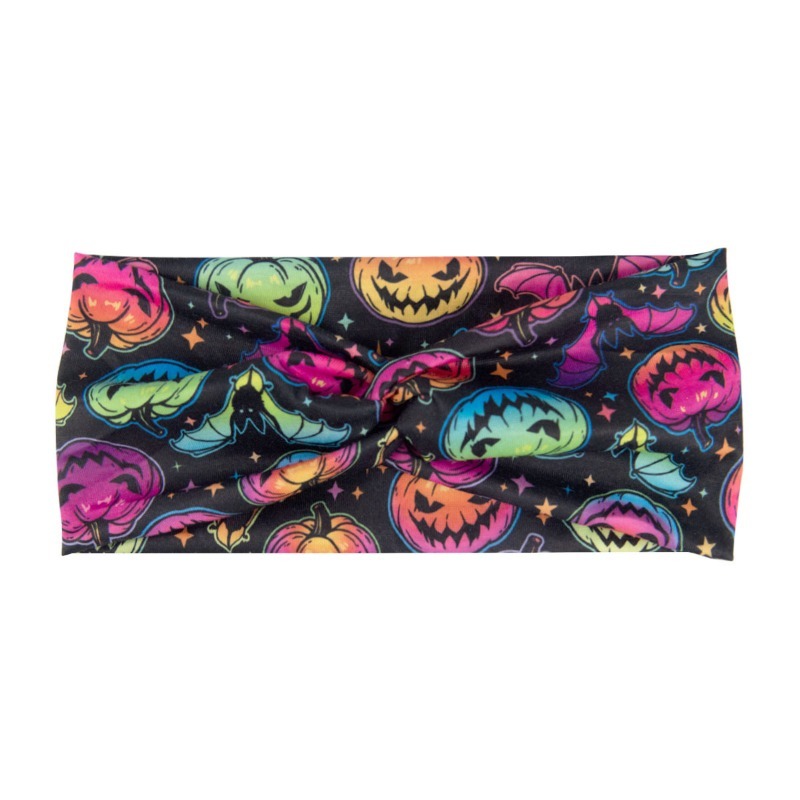 보헤미안 인쇄 해골 호박 Grimace 할로윈 넓은 머 - Women'S Yoga Accessories 리뷰 및 가격